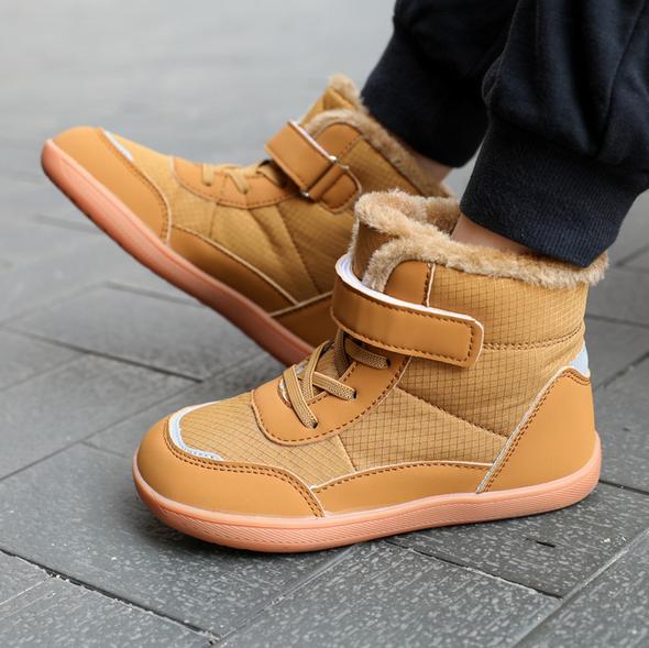 Kids Wide Toe Barefoot Snow Boots | Boys/Girls Winter Minimalist Sneakers | Girls Boys Warm Boot Toddler Little Big Kids