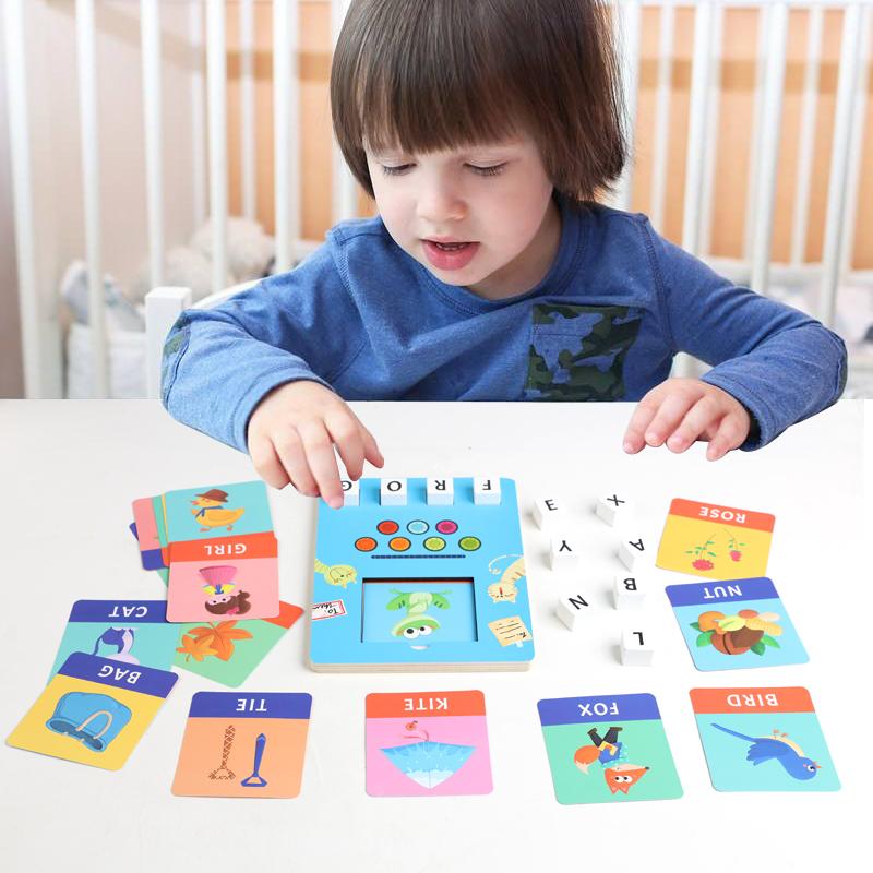 Non-Toxic Alphabet Learning Building Blocks Puzzle Educational Toy Enhances Letter Recognition Logical Thinking Learning Playset For Kids