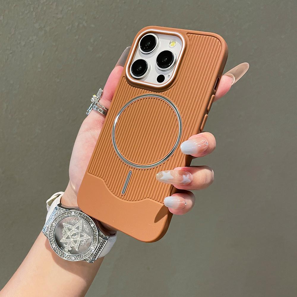 

Vertical Striped Magnetic Phone Case For iPhone 17 Air 16 15 14 Plus 13 12 11 Pro Max Color Stripe Protective Cover iPhone 11 Pro Max