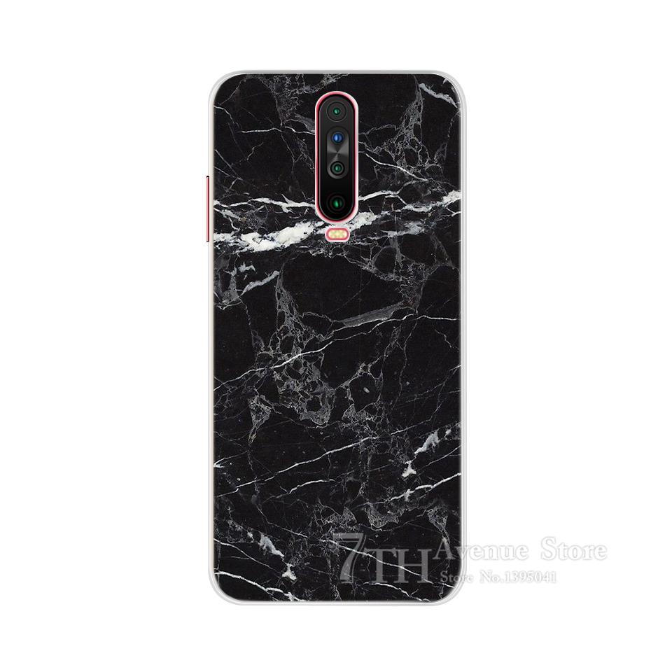 Silicone Case For Xiaomi Poco X2 Back Cover Marble Printed Soft TPU Phone Case For Xiaomi Poco X2 Redmi K30 K 30 5G Cases Bumper