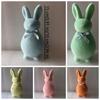 Plush Easter Bunny Statue Foam Rabbit Gnome Doll Easter Holiday Bunny Sculpture  Garden Decor