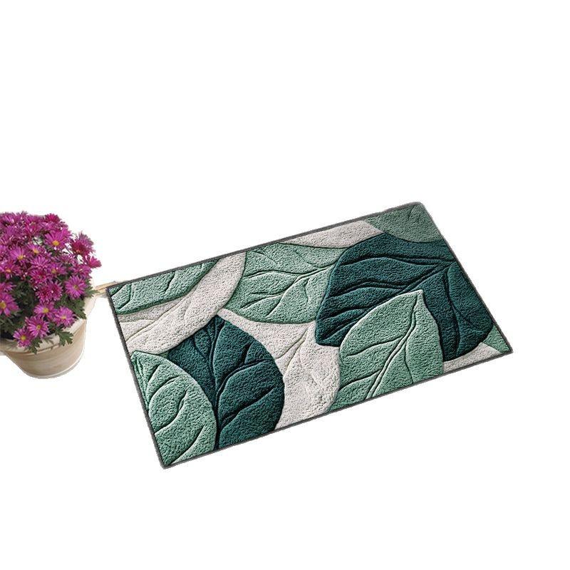 Nordic Flower Entrance Floor Mat Kitchen Bathroom Bathroom Door Absorbent Floor Mat