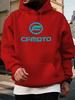 Lässiger Hoodie mit Grafikdruck - 100% Polyester