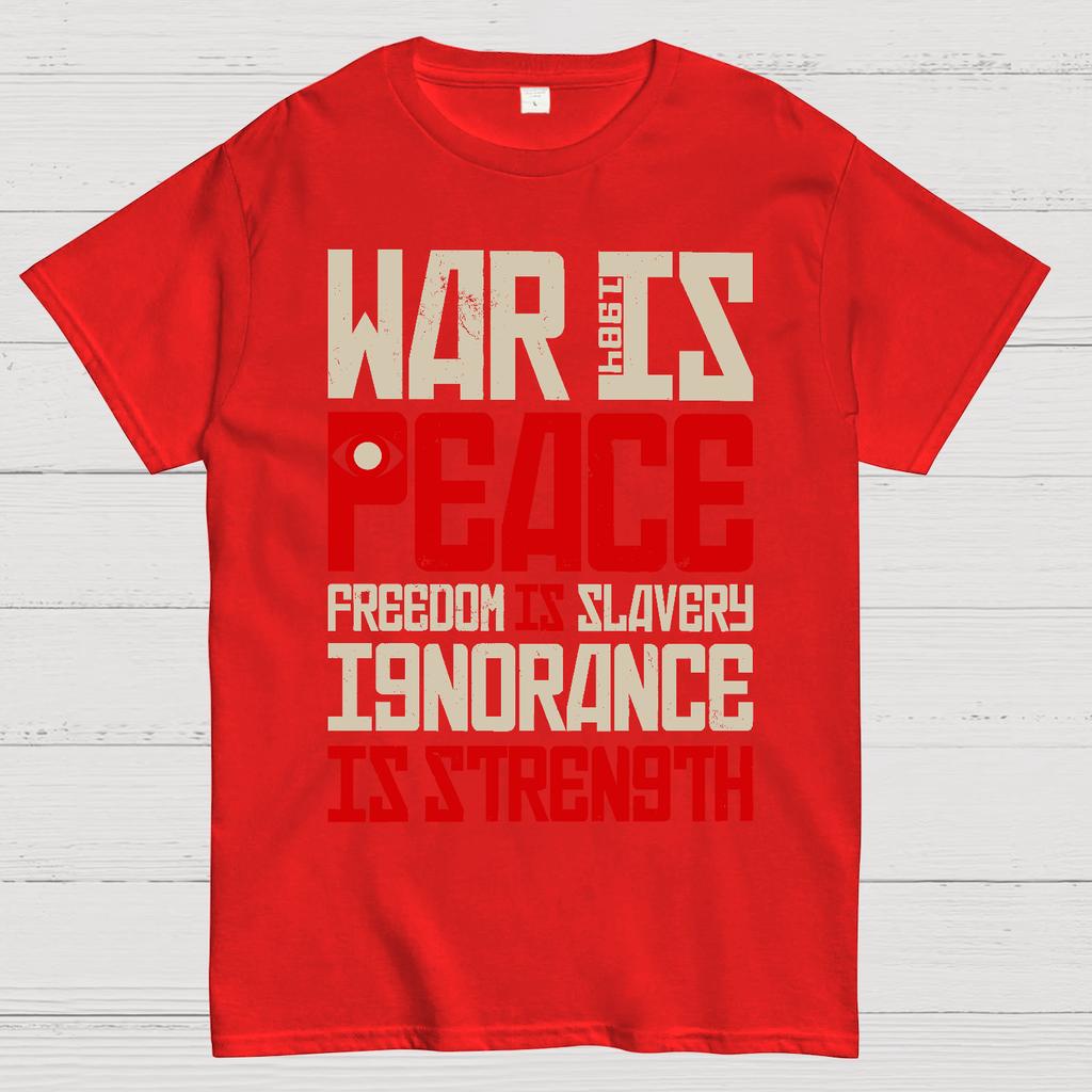 War Is Peace Unisex 100% Cotton Summer Casual Cool Loose T-Shirt