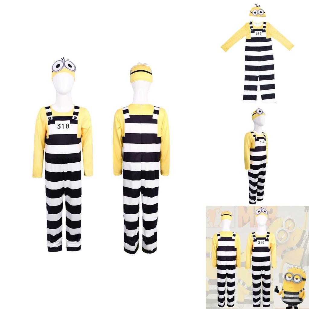 Herlig Minions-kostyme for barn laget av mykt polyesterstoff, perfekt for cosplay