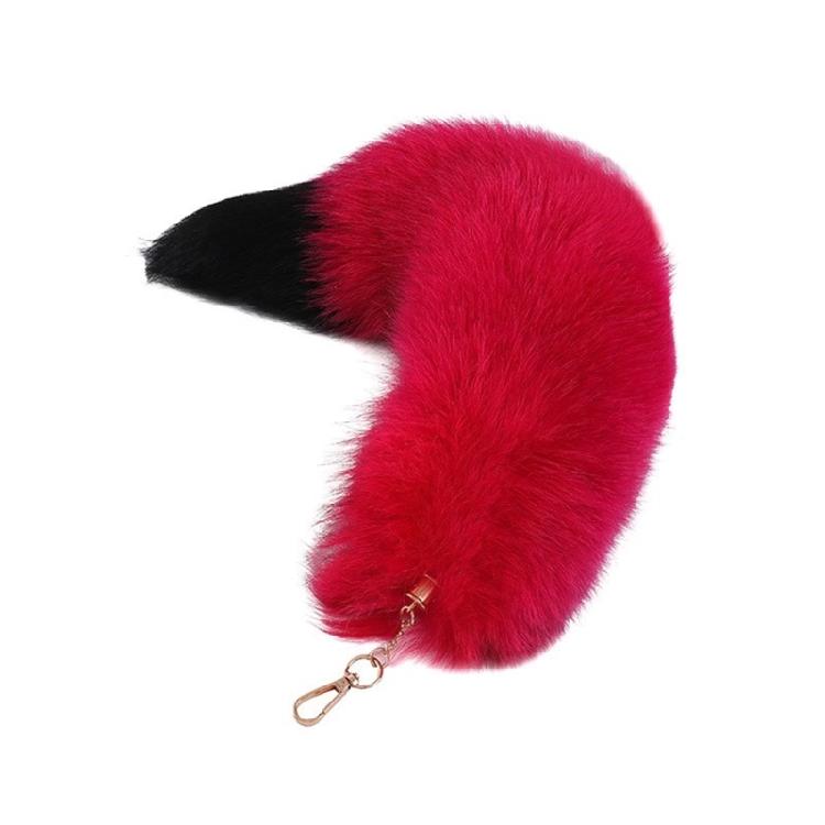 Foxes Tail Keychain Cosplays Toy Foxes Tail Keyring Bag Hangings Pendant Charm