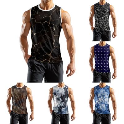 Herenmode Bedrukt Sportief Casual Mouwloos Vest