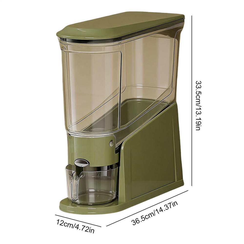 

Rice Storage Box Sealed Moisture Proof Insect Proof with Push Food Storage Box Dry Food Rice Dispenser Home Kitchen Storage
