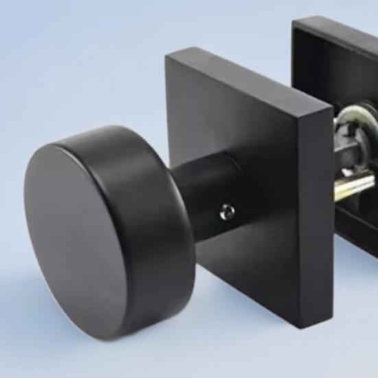 Black Door Knob with Deadbolt Adjustable Design Simple Installation Heavy Duty Modern Front Door Handle Deadbolt Set