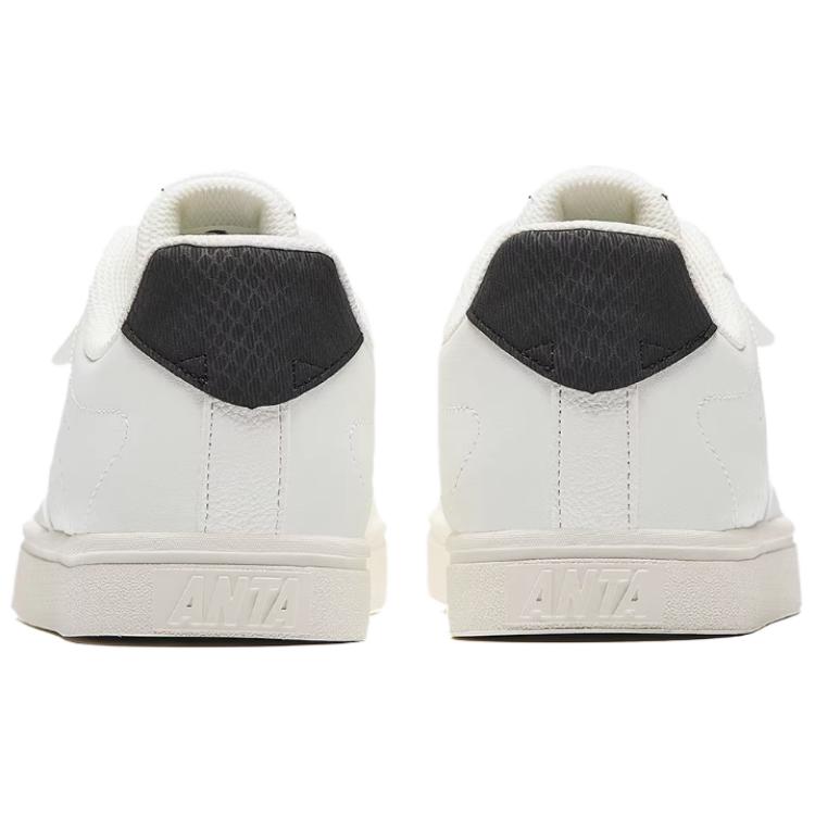 Anta Classic Versatile Non-Slip Wear-Resistant Lightweight Low-Top Skate Shoes Women sneaker White Black 122438015S-1