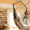 LA SIESTA Hammock Chair Havana Comfort X White Perfect for Sitting or Lying Down Load Capacity 130kg Zebra/Black (Indoor/Organic Cotton)