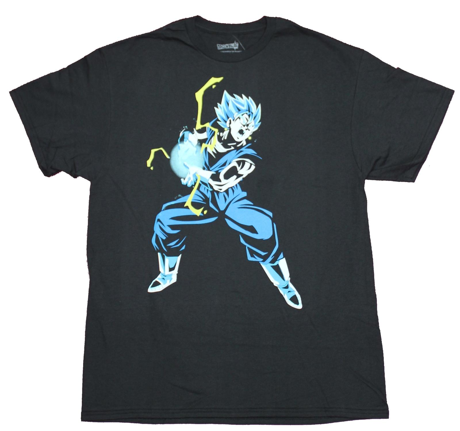 Dragon Ball Z Adult New T-Shirt - Vegeta Power Charge Front Vegeta Goku Back S
