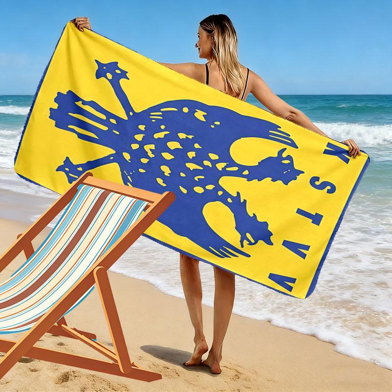 STVV Print Beach Towel, Large Soft Quick Dry Towel for Beach Camping Swimming