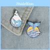 Creative Alloy Whale Brooch Cute Animal Design With Unique Lightbulb Tail For Fashion Accessories