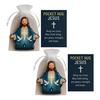 Pocket Hug Jesus Gift Blessing Jesus Prayer Figurine with Card Christian Pocket Hug Keepsake Religious Faith Ornament for Christian Gifts