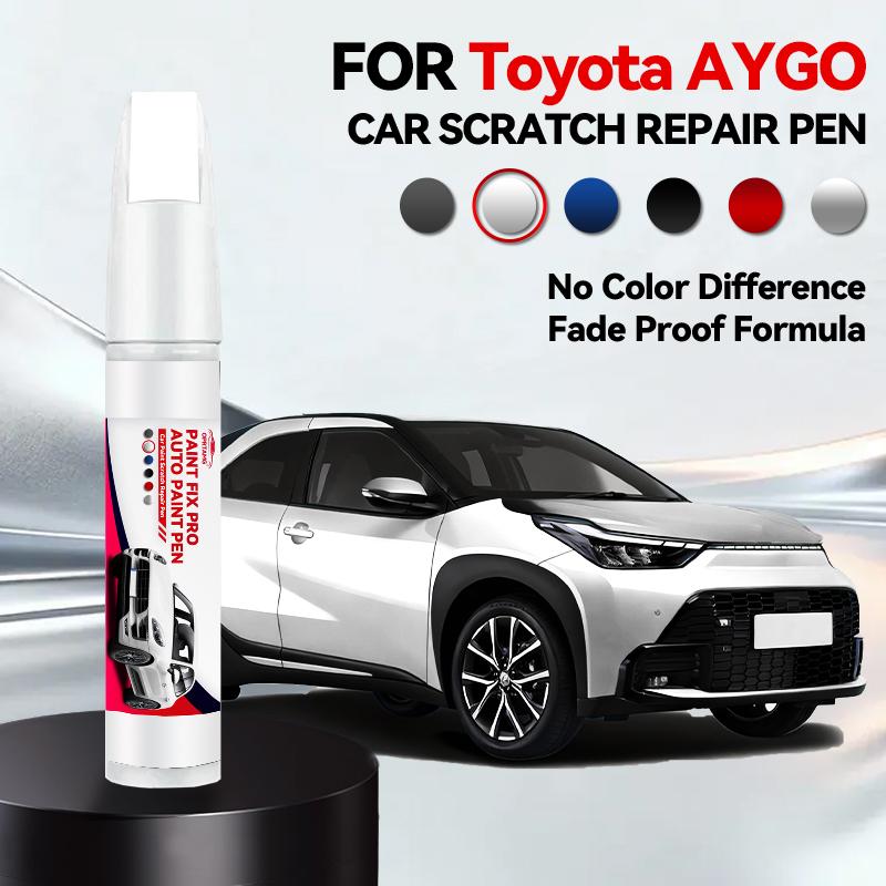 Fahrzeug zur exklusiven Nutzung Für Toyota AYGO Lackreparaturstift Ausbesserungsstift Kratzerentferner DIY Autozubehör Schwarz Weiß Silber Blau