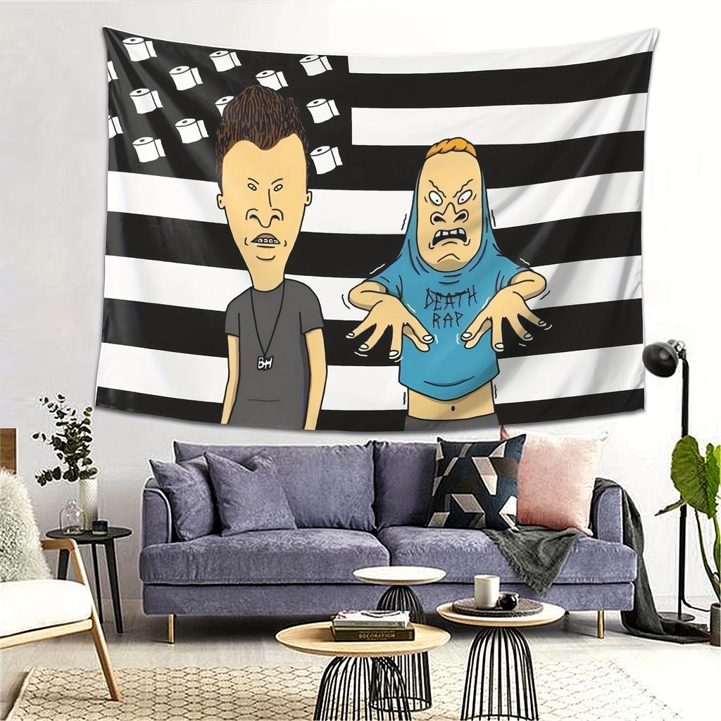 American Retro Tapestry Flag Creative Personality Bedroom Background Theme Game Room Trendy Living Room Decoration