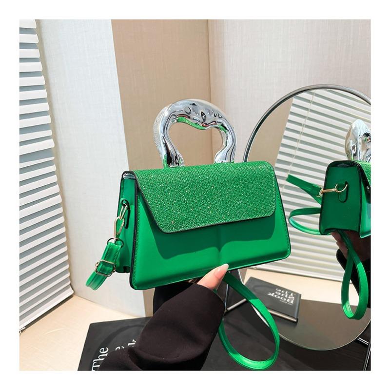 Contrasting color splicing new popular fashion trend niche handbag texture shoulder messenger bag women's bag