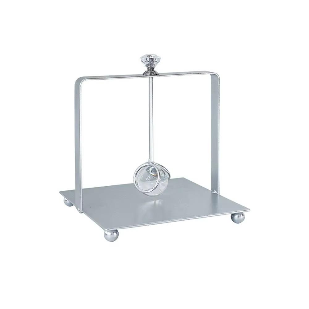 Simulated Gemstone Square Tissue Holder Metal Napkin Holder  For Restaurant Cafe Hotel