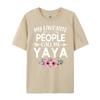 My Favorite People Call Me Yaya Cute Pink Floral Mothers Day Vintage T Shirt Unisex Unisexs Designer Clothes Alphabet