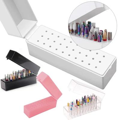 30-hole Nail Storage Box Nail Polishing Head Display Rack Storage Box Nail Tool Box Milling Cutter Storage Rack