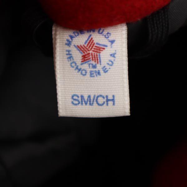 90s Made in USA, quilted lining, vintage Long sleeve pea coat Red Men's Used