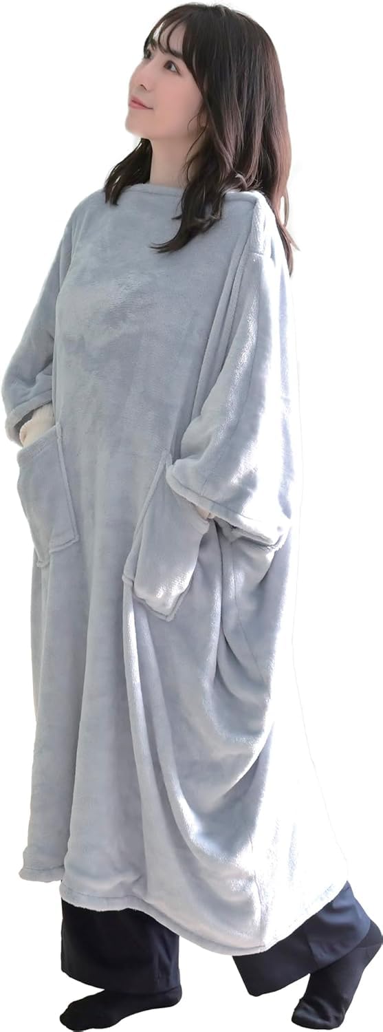 

Yamazen USB Wearable Electric Blanket, Like a Kotatsu, Washable, for Men and Women, with Automatic Off Timer and Sleeves (YTAPP-751US)