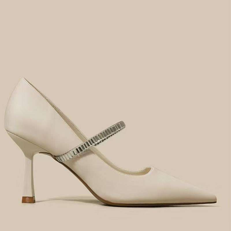 Size 2026 New Pointed Stiletto Heel Pumps Women Shoes Small Size Shallow Mouth Commuting Thin Heel Black Work Shoes