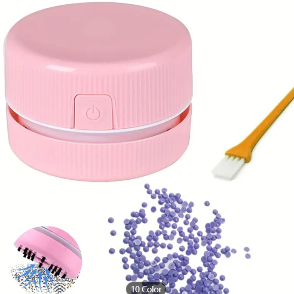 Desk Vacuum Cleaner, Mini Small Household Rubber Paper Cleaner, Portable Student Supplies, Office Supplies, Desktop Storage Box