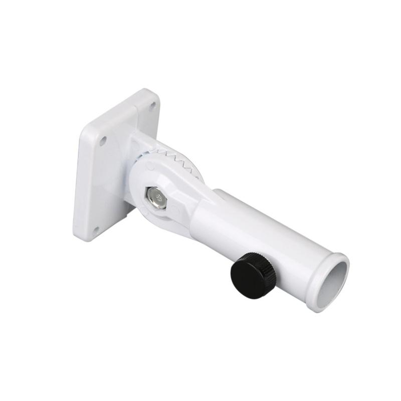 90°Adjustable Wall Flag Pole Base Flag Pole Mounting Bracket With Hardwares Aluminum Flag Holder Bracket