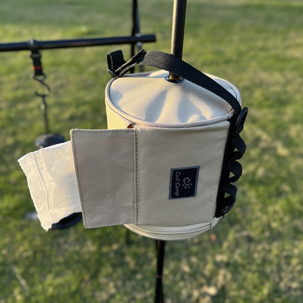 Outdoor Camping Tissue Case with Hook Hanging Napkin Holder Toilet Paper Storage Box for Outdoor Camping Hiking