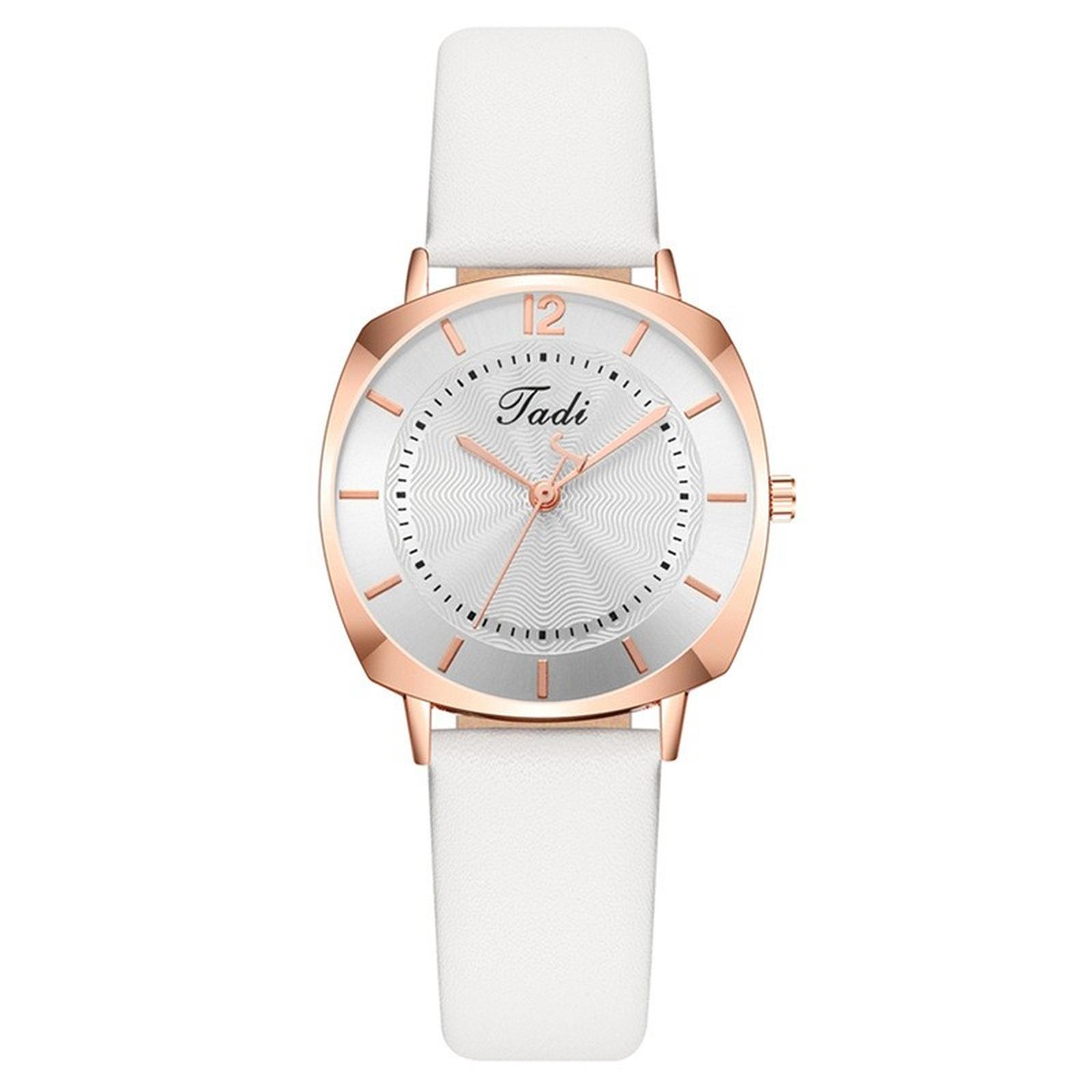 

Женские модные кожаные часы One Size белый