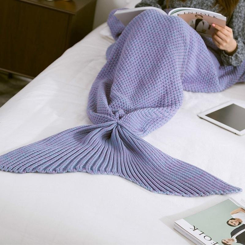 Mermaid Tail Blanket Crochet and Mermaid Blanket for Adult