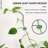 40pcs Green Leaf Shape Self-Adhesive Plant Clips,Durable ABS Plastic Reusable & Weatherproof, Ideal for Garden Vines Plant Stand