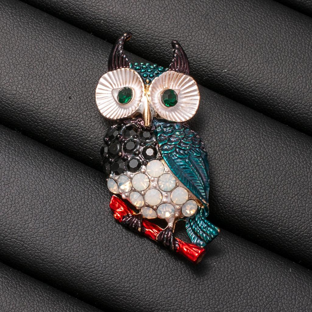 Vintage Exquisite Compact Fashionable Owl Brooch
