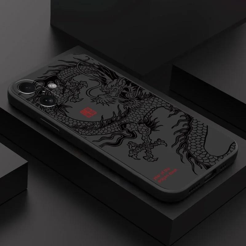Fashion Chinese Dragon Phone Case For Xiaomi Redmi Note 15 14 13 12 12S 11 11S 10 9 8 7 Pro Plus 4G 5G Soft Silicone Back Cover