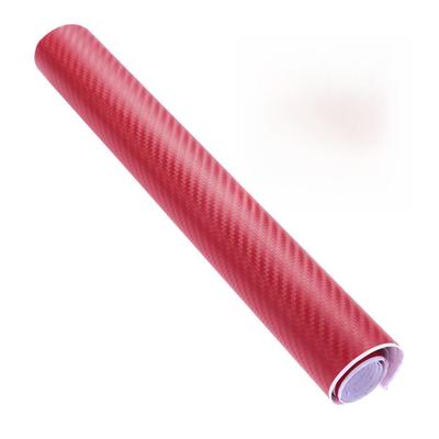 Vinilo Rojo de Fibra de Carbono en Rollo AKOOSY para Coche