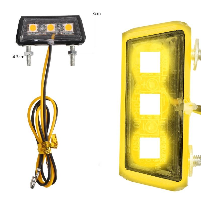 Motorcycle Conversion License Plate LED Light 12V Easy To Install Waterproof Motorcycle License Plate Lights LED Rear Tail Light