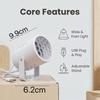 Christmas Ocean Projector Night Light Cartoon LED Lamp for Kids Bedroom Festival Party Stage Atmosphere Light