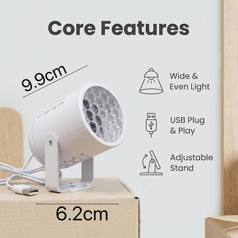 Christmas Ocean Projector Night Light Cartoon LED Lamp for Kids Bedroom Festival Party Stage Atmosphere Light