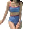 Korean Style High Waist Tummy Control Slimming Bikini for Women