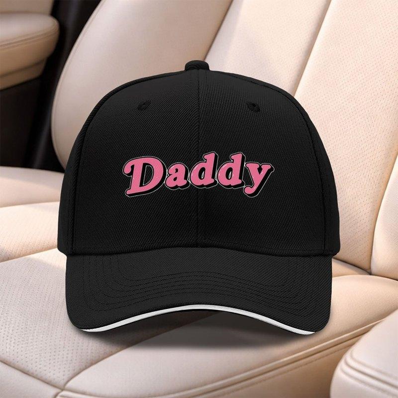 Daddy Letter Print Baseball Cap For Men Women Adjustable Lightweight Duckbill Hat For Weddings Parties Sports Fishing