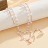 Women's Long Imitation Pearls Necklace with Sexy Tassel - Elegant Simple Pearl Jewelry Accessory