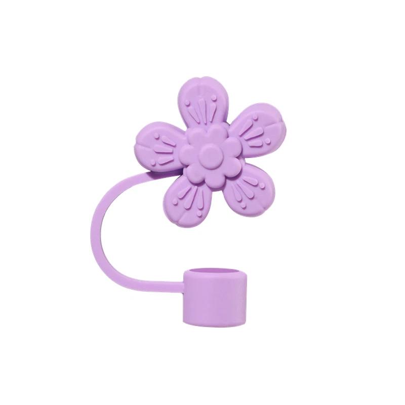 Silikon Blumen Strohhalm Abdeckkappe für Becher 10mm Strohhalm Schutz Wiederverwendbar Staubdicht Strohhalm Aufsatz Partydeko Tumbler Zubehör