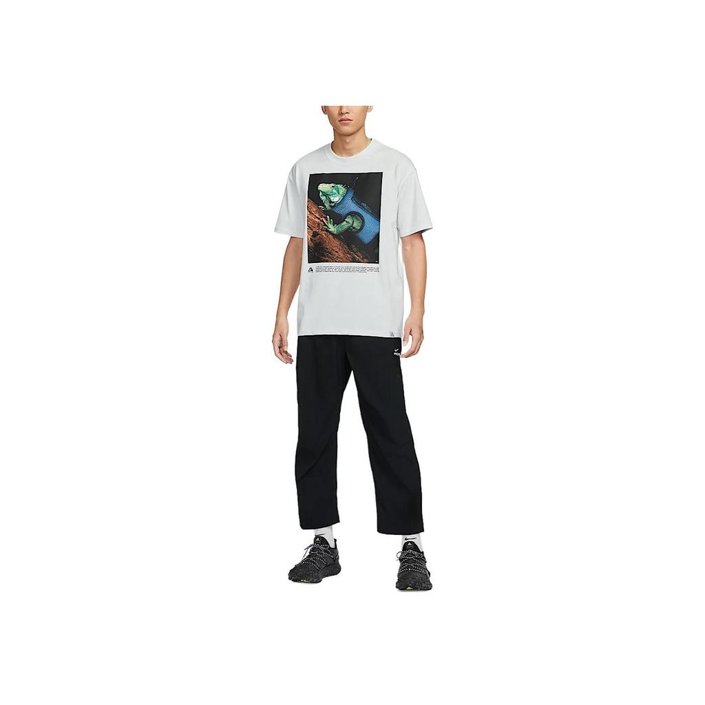 Nike ACG Dri-Fit SS25 Fashion Versatile Loose Quick-Dry Short Sleeve T-Shirt Men Tops Mountain-White HJ0890121