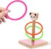 DECORNIJIA Ring Toss Game Set for Kids, Outdoor Family Game Toy, Cartoon Design with Smooth Edges, Durable Plastic Educational Play