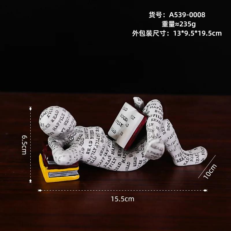 

Creative Bookshelf Decoration Crafts Reading Ornament Nordic Resin Home Study Decoration Crafts Ornament
