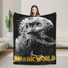 Jurassic World Indominus Rex Blanket  Warm Print Plush Throw Blanket For Home Decor Picnic Flannel Bedspread Bed Cover