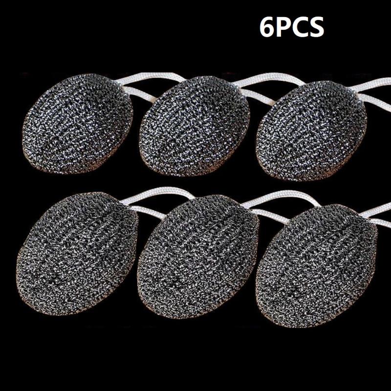 1/3/6 Pcs Grease Removal Tool Steel Wool Ball Stainless Steel Dishwashing Balls For Heavy-Duty Remove Grease Burnt Stains Kitchen