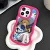 Wuthering Waves Phoebe Telefoonhoesje voor iPhone 17 16 15 14 13 12 11 Air Pro Max Plus Golvende Rand TPU Kleurrijke Hoes Luxe Hoes